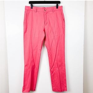 Vineyard Vines Mens 32x30 Breaker Casual Pants Salmon Pink